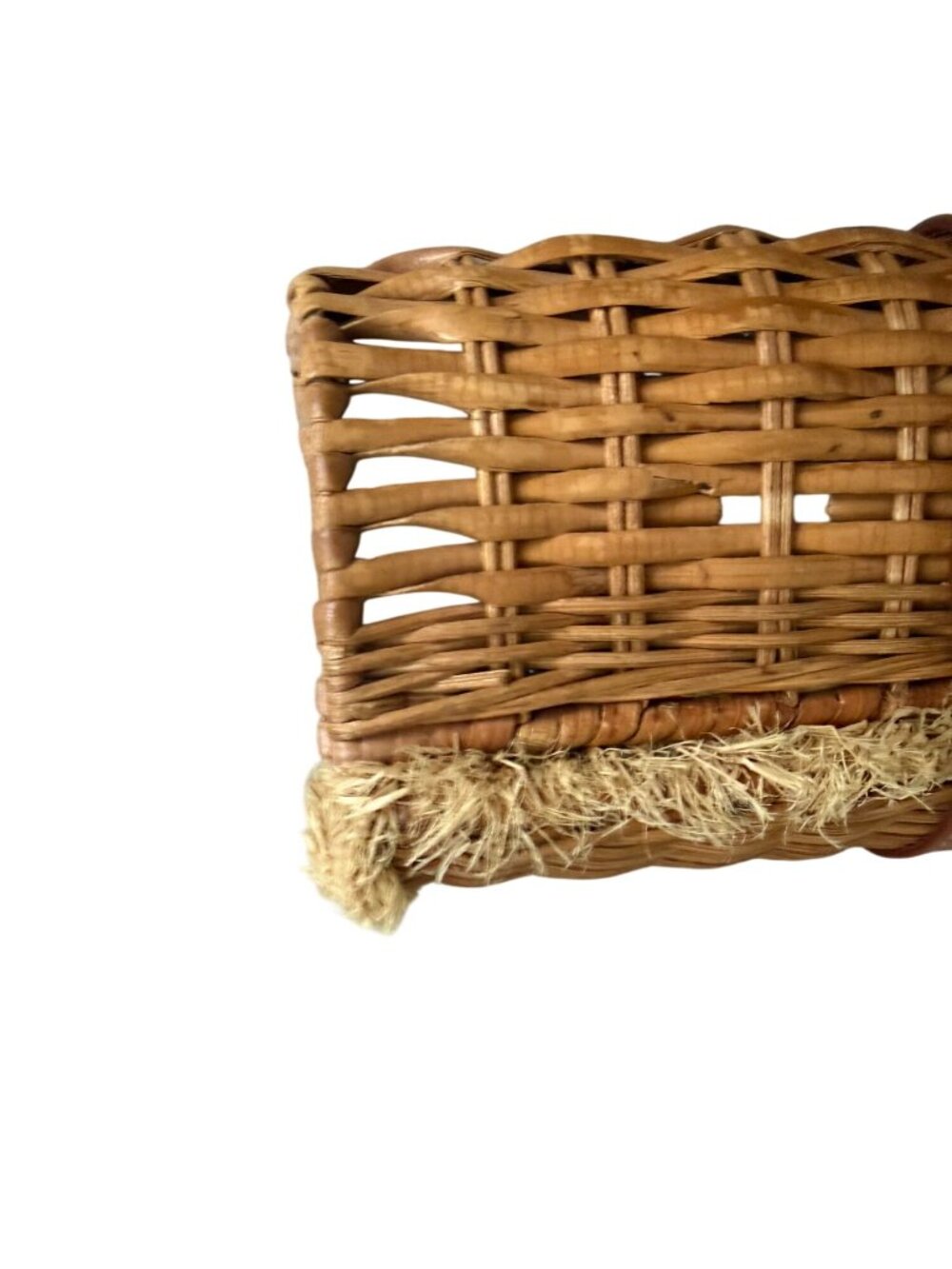 KATE SPADE Vintage Wicker Straw Handbag Clutch - Picture 10 of 12
